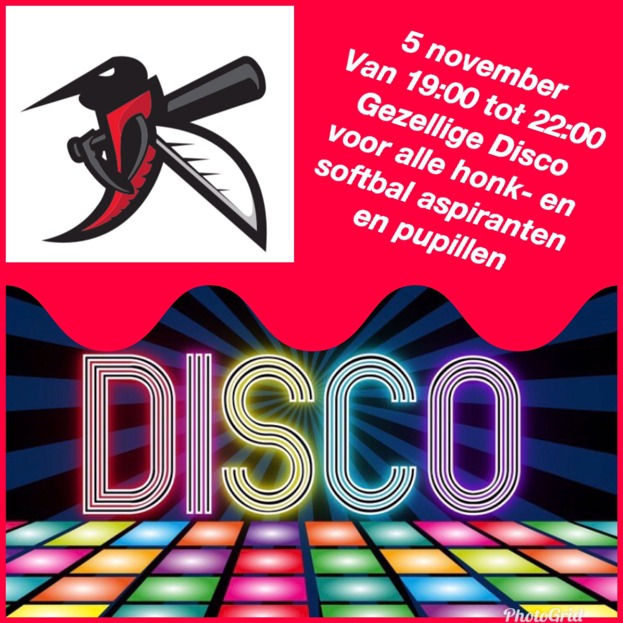 Disco voor pupillen en aspiranten op 5 november