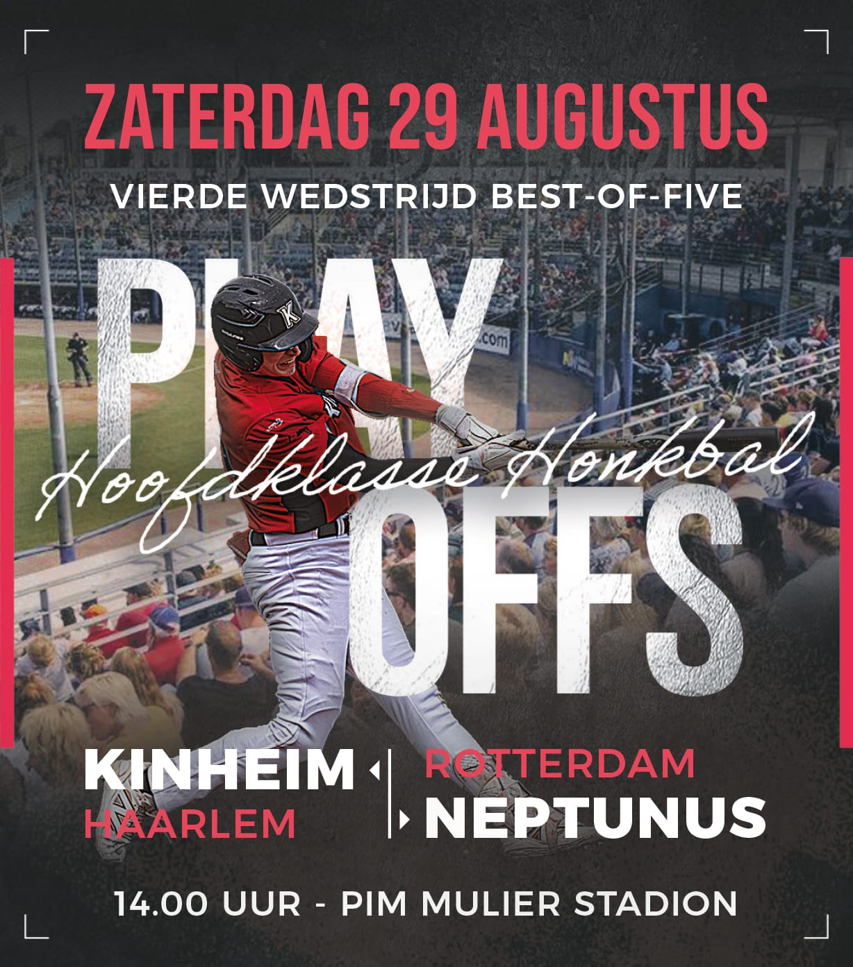 PLAY-OFFS GAME 4 – KINHEIM THUIS!